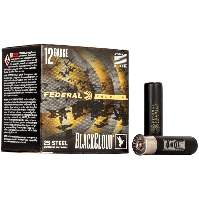 Premium Black Cloud FS Steel |12 Gauge 3.5 Inch 1500 FPS 1.5 Ounce BB Box of 25