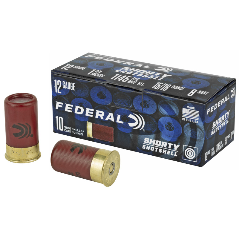 Birdshot Shorty Shotshells |12GA 1 3/4" #8 Shot 1145 FPS Box of 10 Rounds