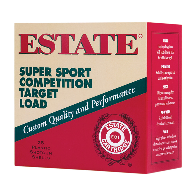 ESTATE SUPER SPORT 12GA |2.75" 1200FPS 3DR 1 1/8OZ #7.5 Box of 25 Rounds