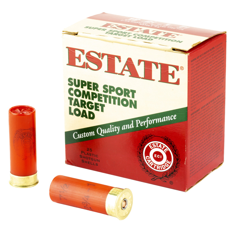 Estate Super Sport Target |12ga 2.75" 1oz #7.5 Shot 1180 FPS Box of 50 Rounds