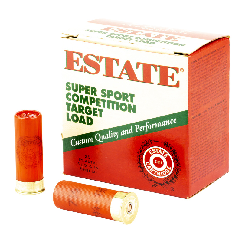 Estate, Super Sport, 12 Gauge 2.75", #7.5, 1-1/8 oz, 25 Round Box SS12L75