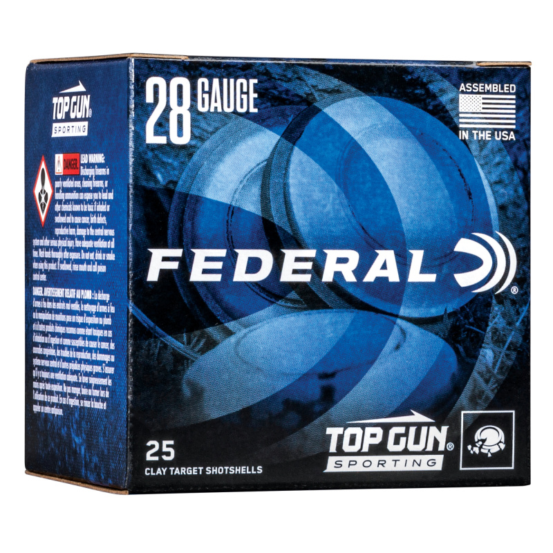 Top Gun Sporting, 28 Gauge 2.75", #8, 3/4 oz, 25 Round Box, 1,330 FPS TGS28218