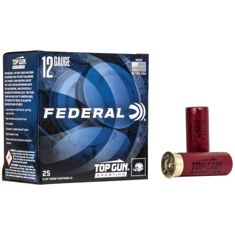 Top Gun Sporting, 12 Gauge 2.75", #8, 1 oz, 25 Round Box, 1,330 FPS TGSF1288