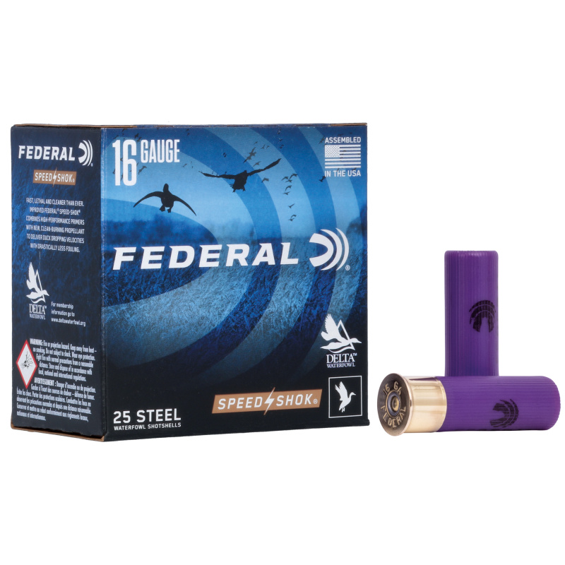 Speed-Shok Steel 16 Gauge 2.75 Inch 1350 FPS 0.9375 Ounce 4 Shot