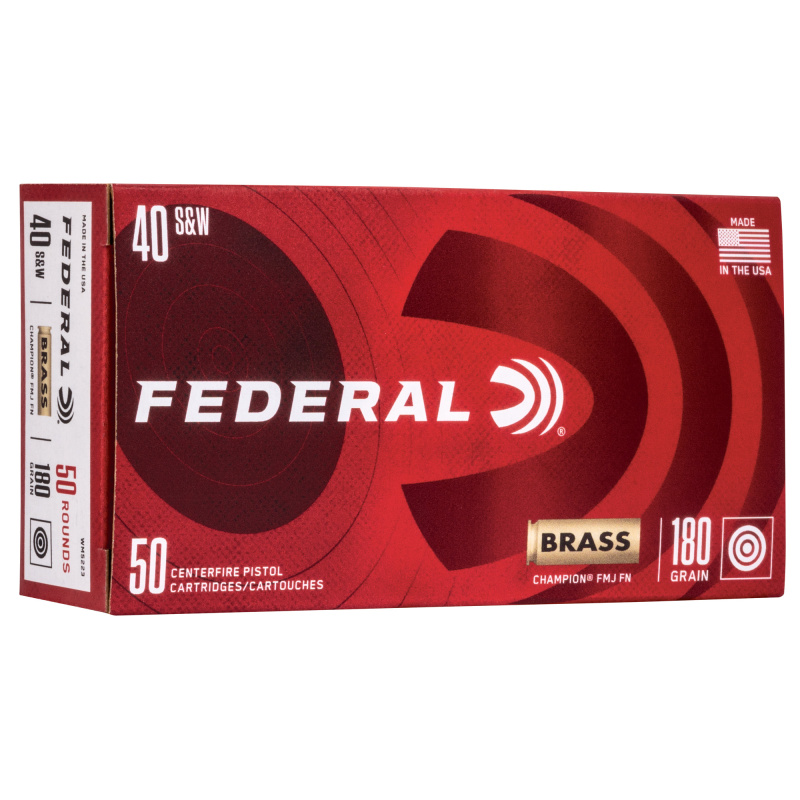 Champion, 40 S&W, 180Gr, Full Metal Jacket, 50 Round Box WM5223