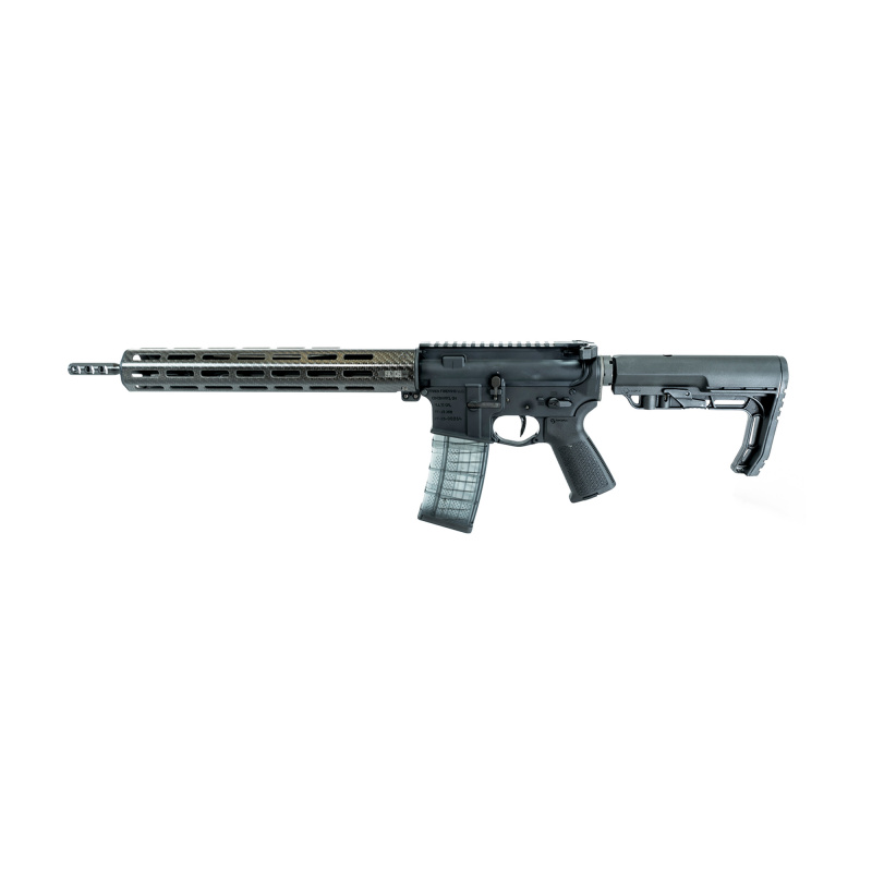 Ion Ultralight, Semi-automatic Rifle, AR, 556NATO, 16" Barrel, 3 Port Muzzle Break, Mid Length Gas System, Anodized Finish, Black, 13" Carbon Fiber M-LOK Handguard, Hiperfire EDTDM Single Stage Trigger, 1 Magazine, 30 Rounds FX5500