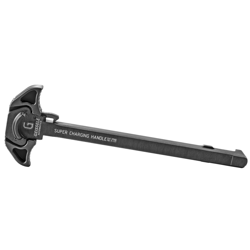 Airborne Charging Handle, Low Profile Lever Design, 7075-T6 Aluminum, Ambidextrious, Black Finish 05-497B
