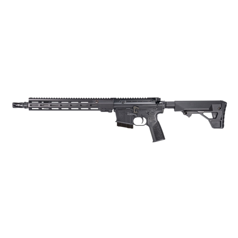 GFR MOD1, Semi-automatic Rifle, AR, 6MM ARC, 14.5" P&W Barrel (16" OAL), HUXWRX QD 6 Flash Hider, Anodized Finish, Black, Geissele A17 Reduced Angle Grip, Geissele SBS Buttstock, Ambidextrous Controls, No Magazine 08-654B
