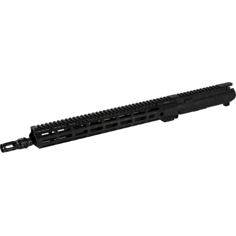 GVAC, Complete Upper Reciver Group, 223 Remington/556 NATO, 16.1" Barrel, 1:8 Twist, Gemtech ETM Flash Hider, Pinned Low Pro GVAC Gas Block, Mid Length Gas System, Anodized Finish, Black, MLOK Handguard, Fits AR-15, Includes Bolt Carrier Group 13833