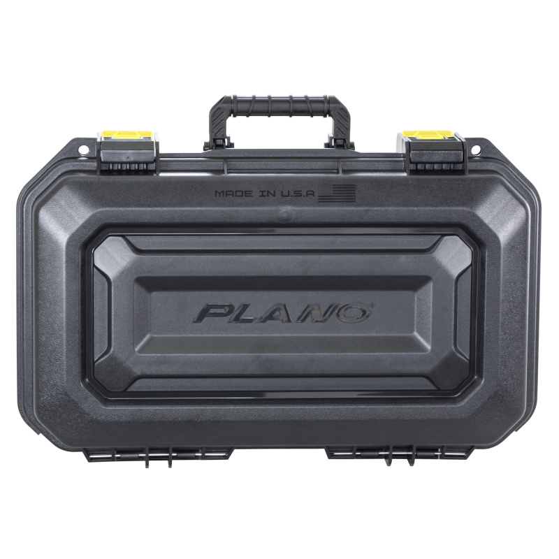 All Weather 2, 2 Pistol Case, 18"x10"x5", Pluck to Fit Foam, Black and Yellow PLA118XL