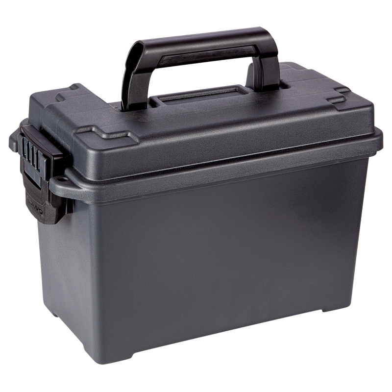 Field/Ammo Box, Deep, No Gasket, Plastic, Black, 4 Pack PLA1712P