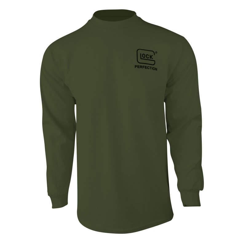 OEM Born in Austria, Long Sleeve T-Shirt, Large, Olive Drab Green 96067