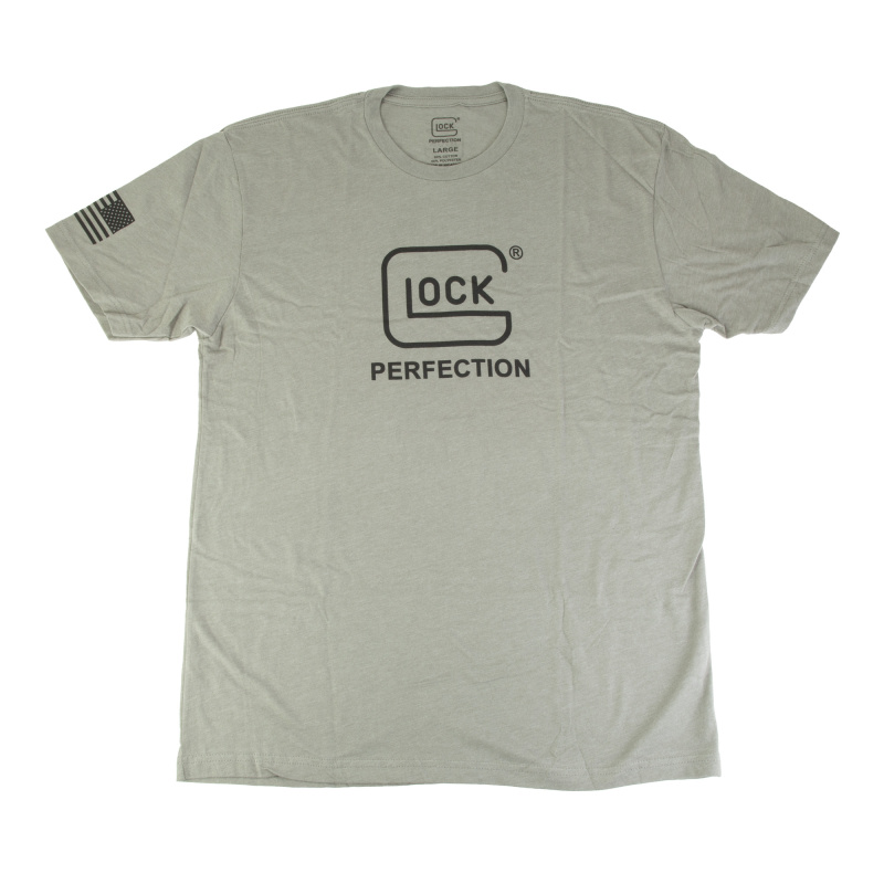OEM Perfection Tee, Short Sleeve, Large, Stone Gray and Black AP96380