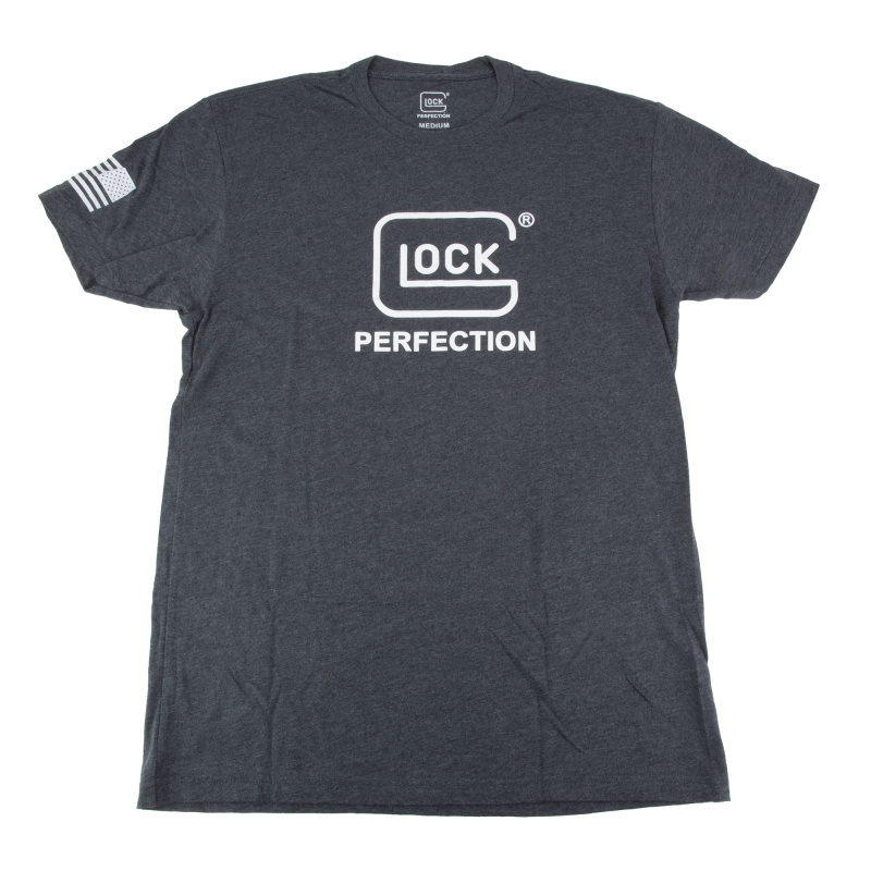 OEM Perfection Tee, Short Sleeve, Medium, Charcoal and White AP96386