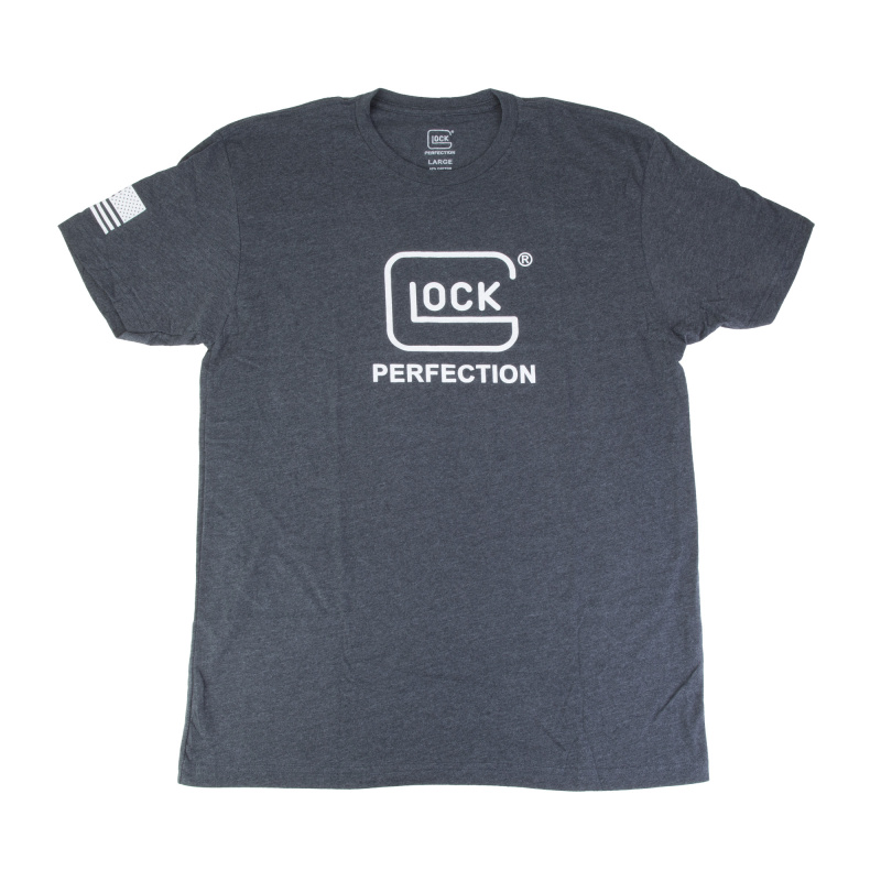 OEM Perfection Tee, Short Sleeve, Large, Charcoal and White AP96387