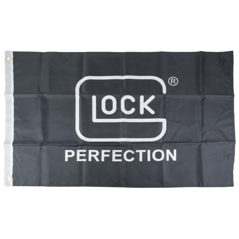 GLOCK Perfection Flag, 3'X2', Polyester Material, Black and White AS4191