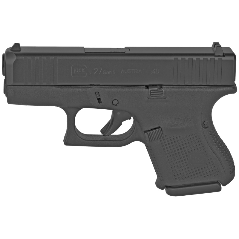 27 GEN 5 Semi-automatic Striker Fired Sub-Compact 40 S&W 3.43" Black Polymer 9 Rounds 2 Mags Fixed Sights G27AUT DLC