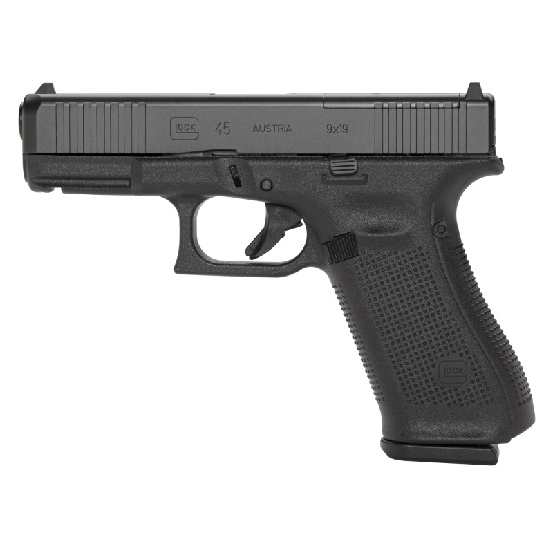 45 MOS, Semi-automatic, Striker Fired, Compact, 9MM, 4.02", Black, Interchangeable, 17Rd, 3 Mags, Fixed Sights, Polymer, DLC G4517MOSAUT