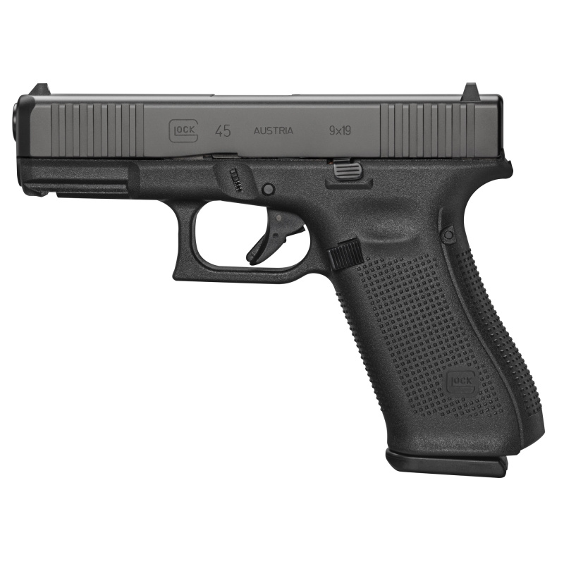 45, Semi-automatic, Striker Fired, Polymer Framed Pistol, Compact, 9MM, 4.02" Barrel, DLC Finish, Black, Interchangeable, Fixed Sights, 17 Rounds, 2 Magazines G4517US