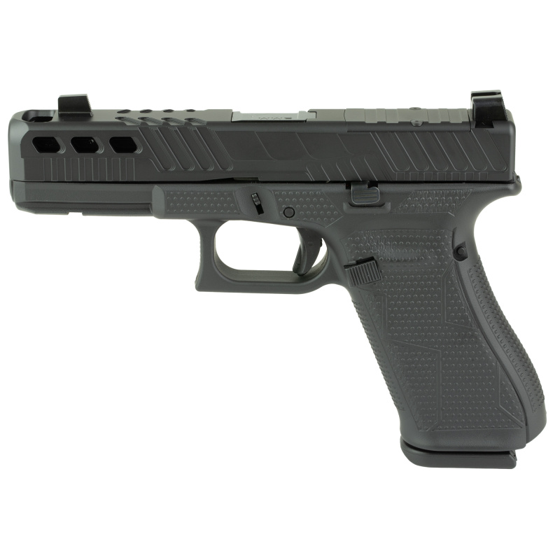 17 GEN 5, Orca, Semi-automatic, Striker Fired, Polymer Frame Pistol Compact, 9mm, 4.49" Barrel, Black Finish, Suppressor Height Sights, Zaffiri Precision Ported Barrel, 17 Rounds, 3 Magazines PA175S204NOCBK
