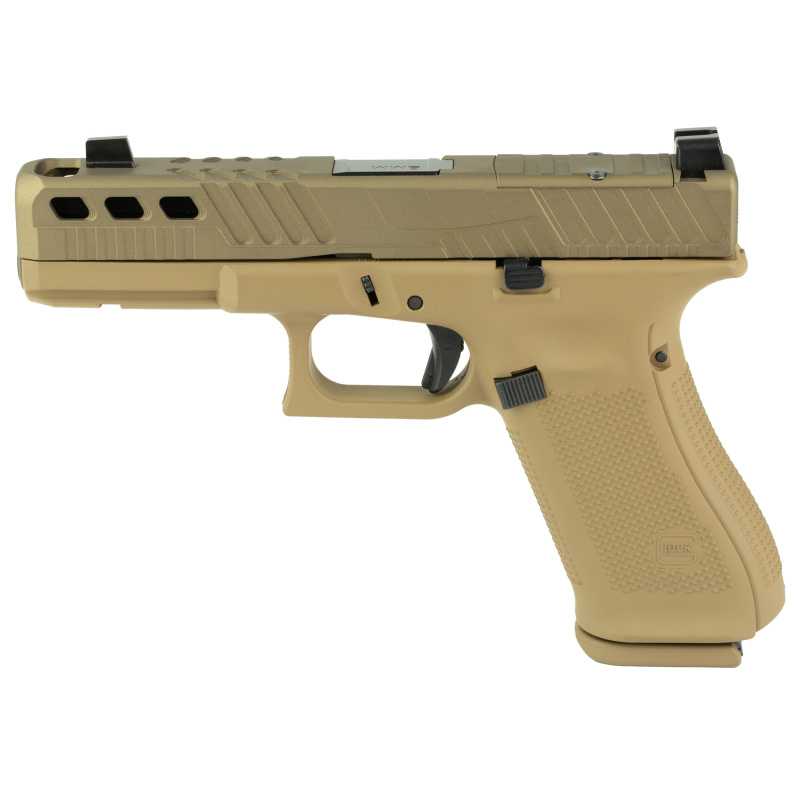 17 GEN 5, Orca, Semi-automatic, Striker Fired, Polymer Frame Pistol Compact, 9mm, 4.49" Barrel, Flat Dark Earth Finish, Suppressor Height Sights, Zaffiri Precision Ported Barrel, 17 Rounds, 3 Magazines PA175S204NOCFDE