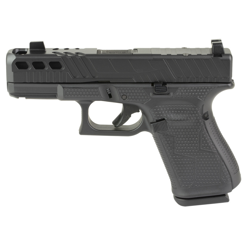 19 GEN 5, Orca, Semi-automatic, Striker Fired, Polymer Frame Pistol Compact, 9mm, 4.02" Ported Barrel, Cerakote Finish, Black, Optic Ready, 15 Rounds, 3 Magazines PA195S203