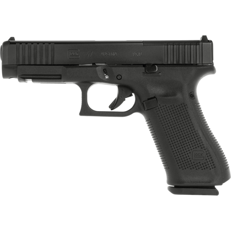 G47 MOS | 9mm, 4.49in Barrel, Three 17rd Magazines, Optics Ready, Black Finish