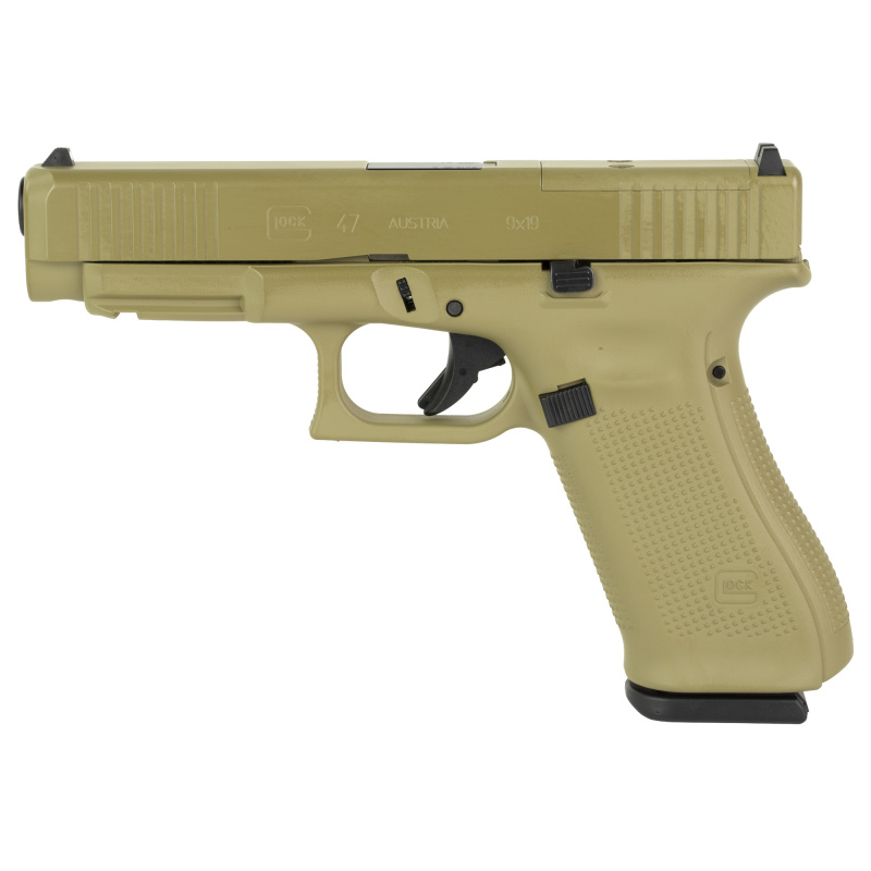 47 MOS, GEN 5, Semi-automatic, Striker Fired, Full Size, 9MM, 4.49" Barrel, Cerakote Finish, Coyote, 17 Rounds, 3 Magazines PA475S204MOS-CT
