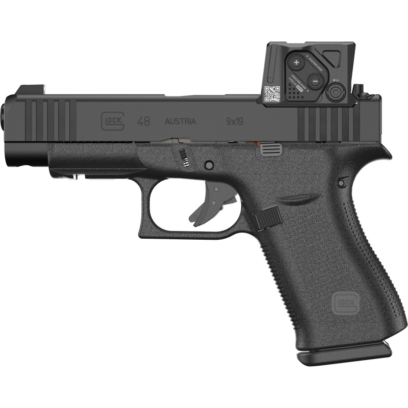 Glock 48 Gen5 A-Cut | 9mm, 4.17" Barrel, Aimpoint COA Optic, Two 10rd Magazine, Black Front & Rear Sights, nDLC Finish, PA4850B01FRMOS8A4