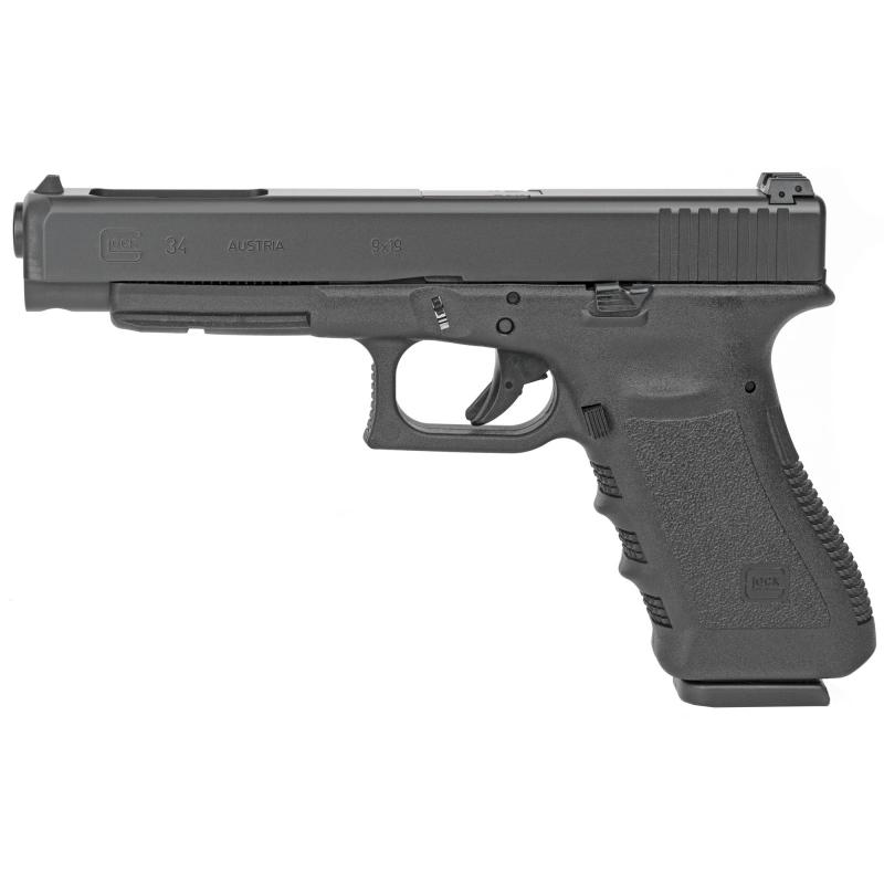 34 Gen3 9mm 5.32 Inch Barrel Black Finish Adjustable Sights 10 Round