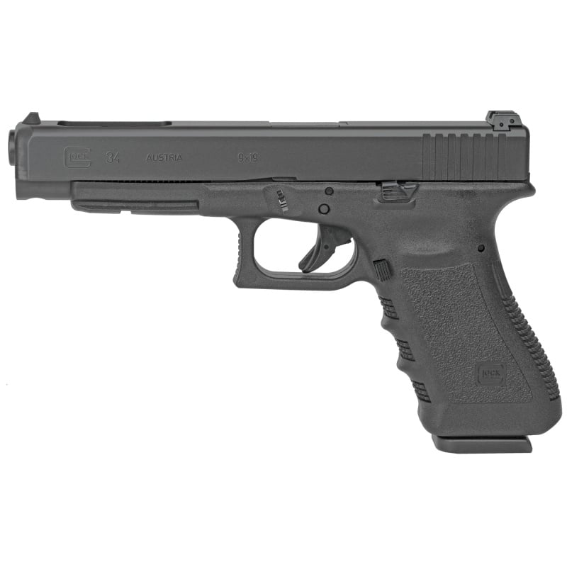 G34 Gen3 | 9mm, 5.31in Barrel, Two 17rd Magazines, Adjustable Sights, Black Finish