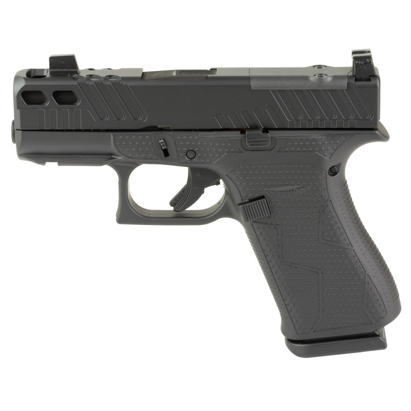 43X, M.O.S, Striker Fired, Semi-automatic, Polymer Frame Pistol, Sub-Compact, 9MM, 3.41" Barrel, Black Finish, Suppressor Height Sights, Optic Ready, Zaffiri Precision Ported Barrel and Slide, 10 Rounds, 2 Magazines PX4350201FRMOS
