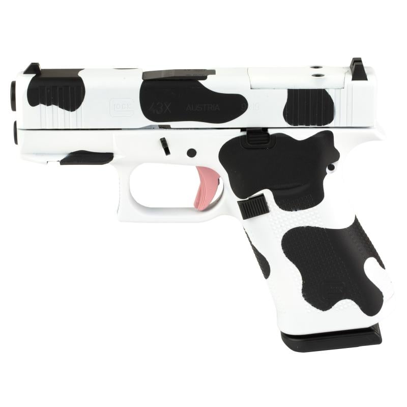 43X, M.O.S, Semi-automatic, Striker Fired, Sub-Compact, 9MM, 3.41", Cow Print, 10 Rounds, 2 Magazines, Fixed Sights, Polymer, nPVD PX4350201FRMOSN