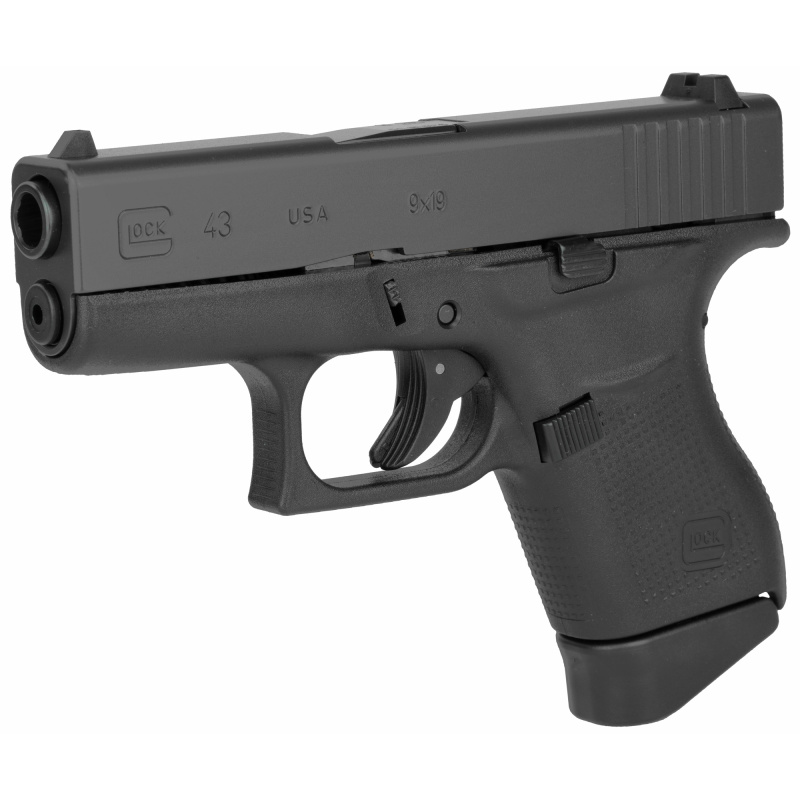 G43 | 9mm, 3.41in Barrel, Two 6rd Magazines, Black Finish, Made in USA