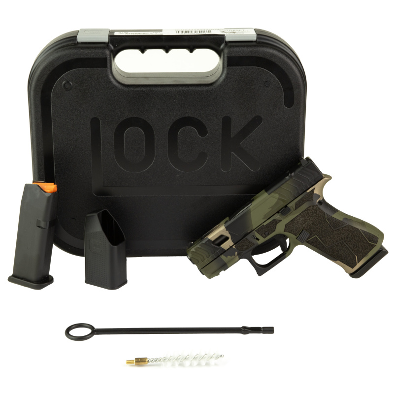 43X, M.O.S, Striker Fired, Semi-automatic, Polymer Frame Pistol, Sub-Compact, 9MM, 3.41" Barrel, Cerakote Finish, Camo, Fixed Sights, 10 Rounds, 2 Magazines UX4350204FRN