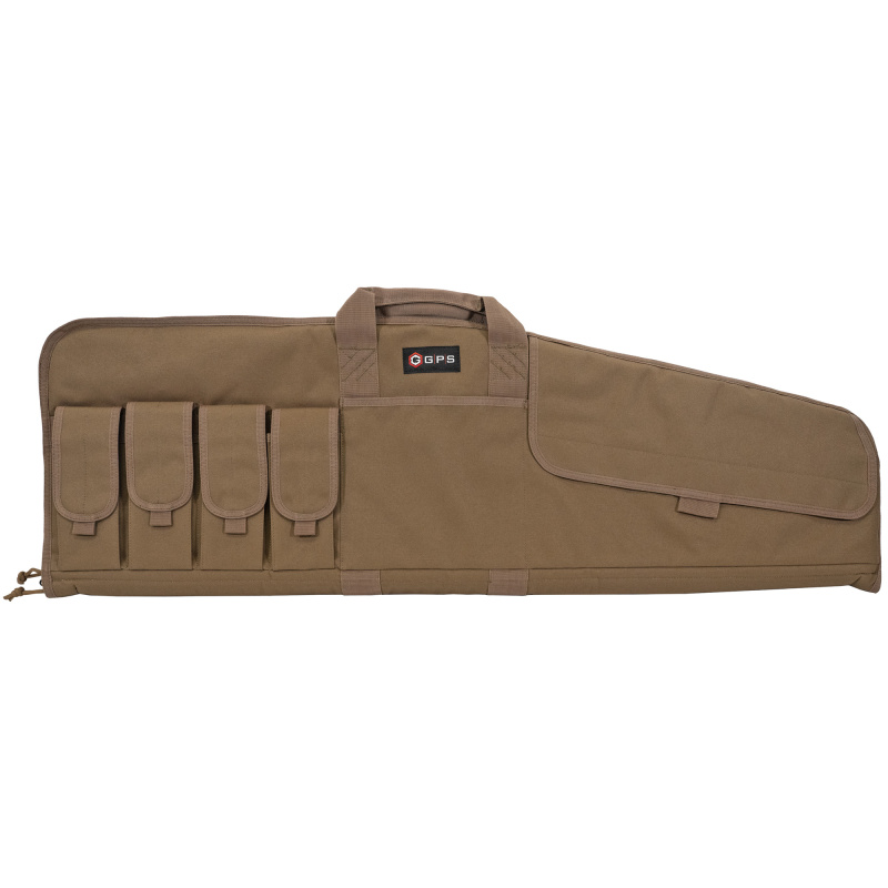 Tactical Single Rifle Case, Flat Dark Earth, 42", 600 Denier Polyester GPS-SRC42-FDE