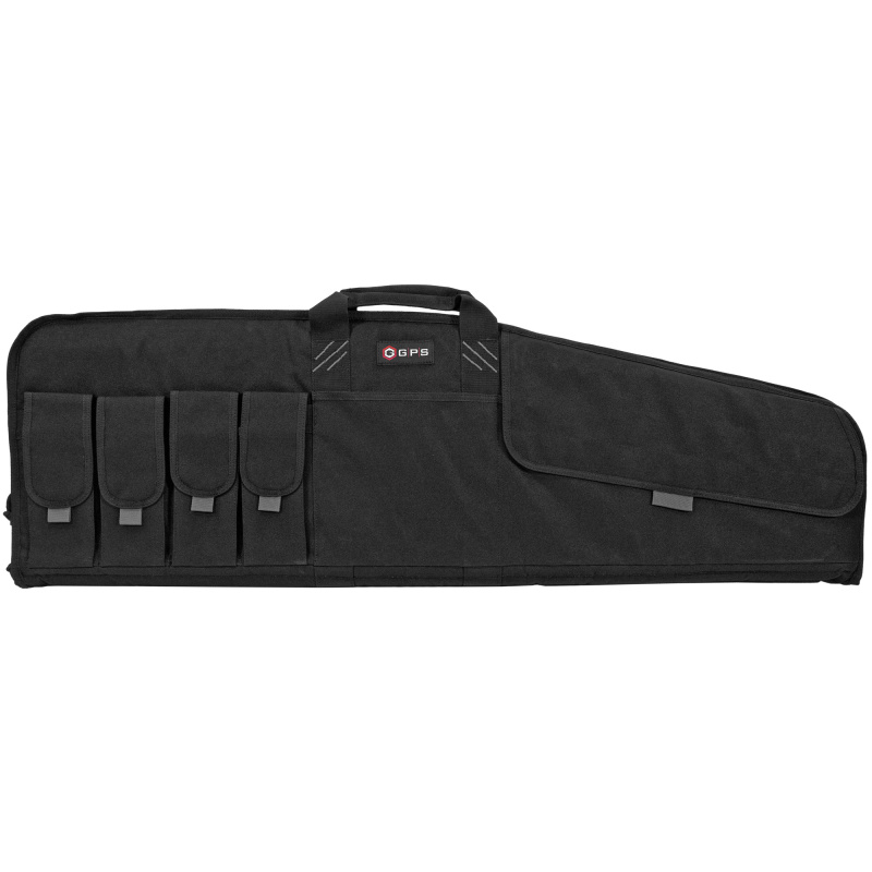 Tactical Single Rifle Case, Black, 42", 600 Denier Polyester GPS-SRC42