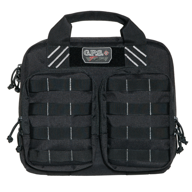 Tactical Double +2 Pistol Case Black