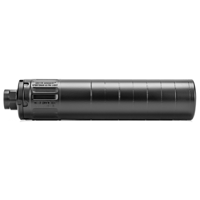 Sportsman Ultra Light 300HD, Suppressor, 6.09" Long, 30 Caliber, 17-4 Stainless Steel, Cerakote Finish, Black, HUB Compatible, Includes 5/8x24 Direct Thread Adapter GASUL300HD-W
