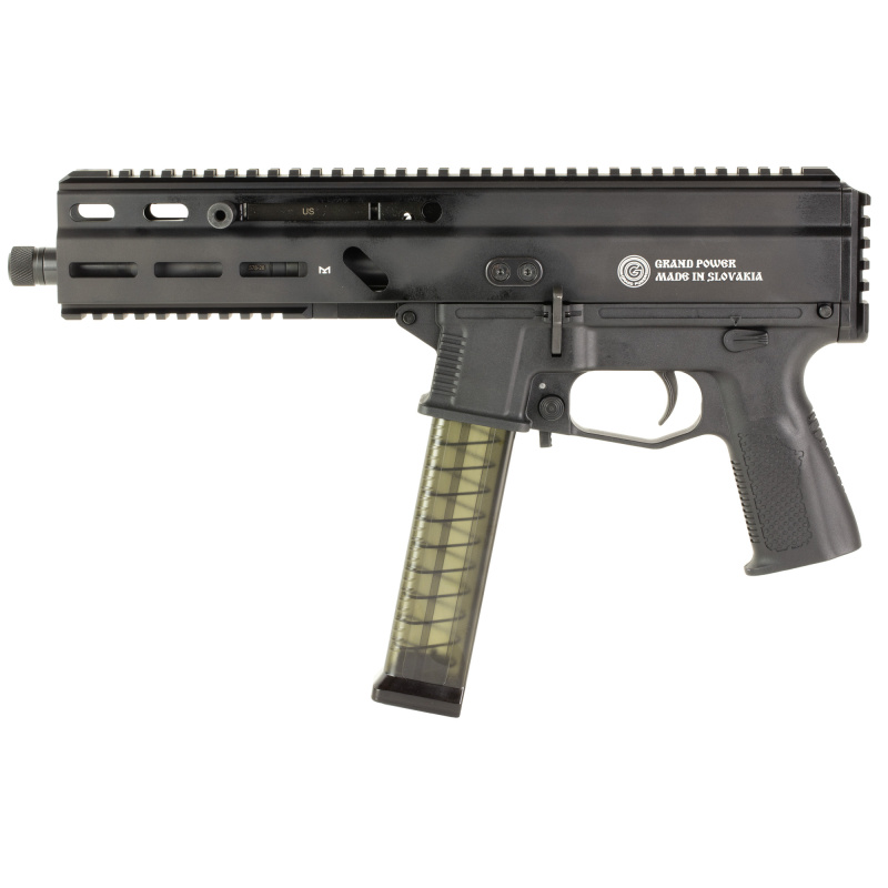 Stribog SP45A3, Semi-automatic, Aluminum Frame Pistol, 45 ACP, 8" Barrel, Matte Finish, Black, M-LOK Rail, Manual Safety, 20 Rounds, 3 Magazines 197892003506