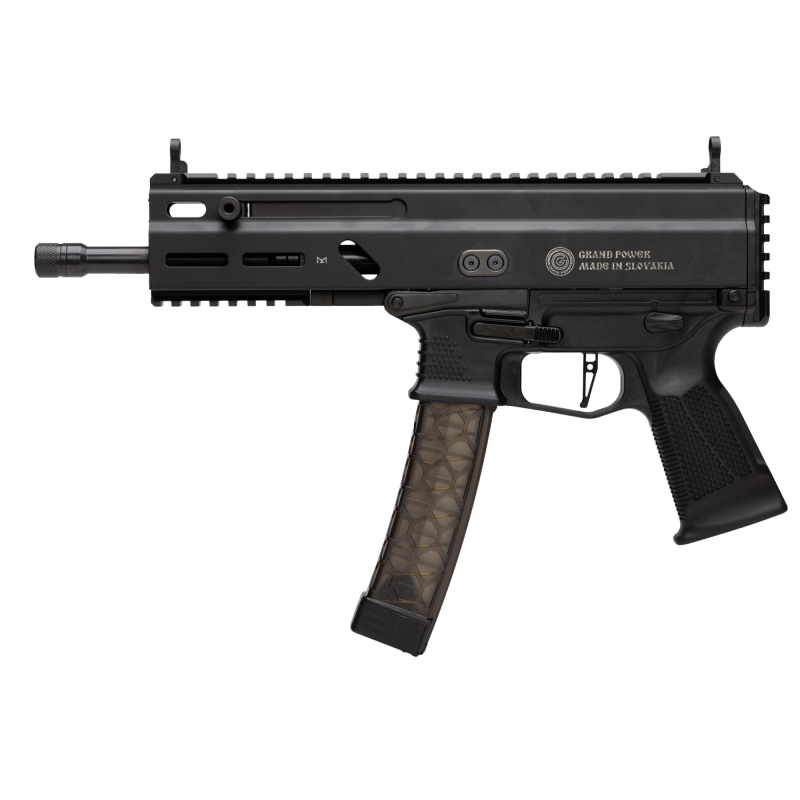 Stribog, Semi-automatic Pistol, 9MM, 8" Threaded Barrel, Aluminum Frame, Black Finish, 20Rd, 2 Magazines, MLOK Accessory Mounts GPSP9A1