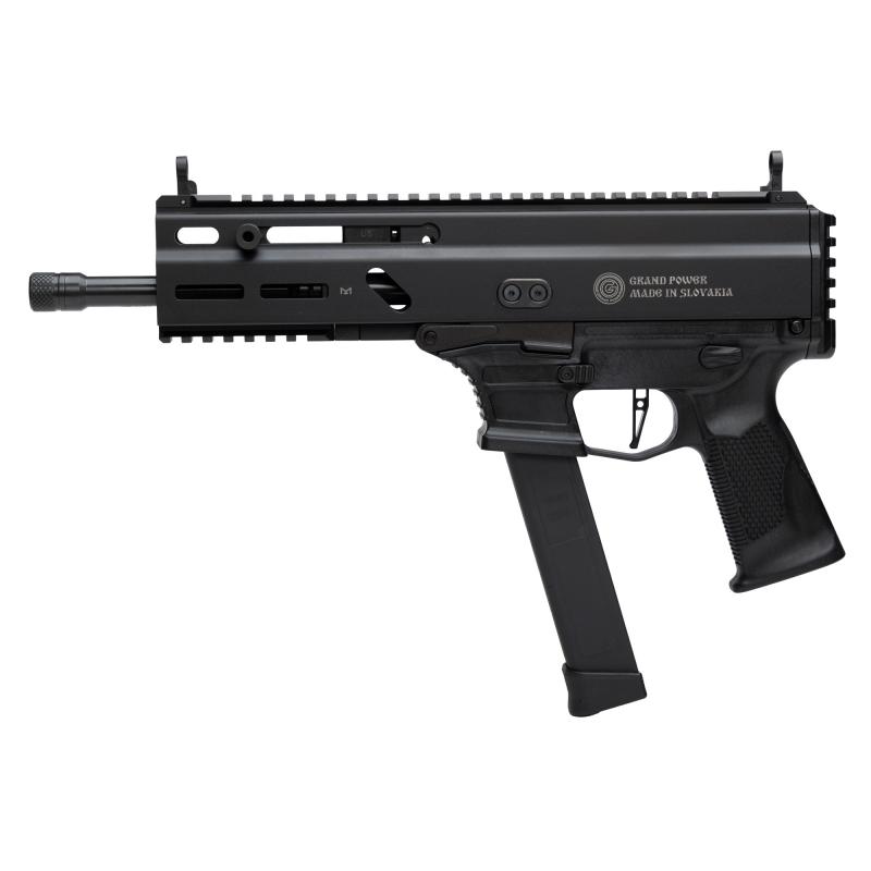 Stribog SP9A3G, Semi-Automatic Pistol, 9MM, 8" Threaded Barrel, Aluminum Frame, Non-Reciprocating Charging Handle, M-LOK Rail, Compatible with Glock Style Magazines, Matte Finish, Black, 33 Rounds, 3 Magazines, Plastic Hard Case GRP8588005808545