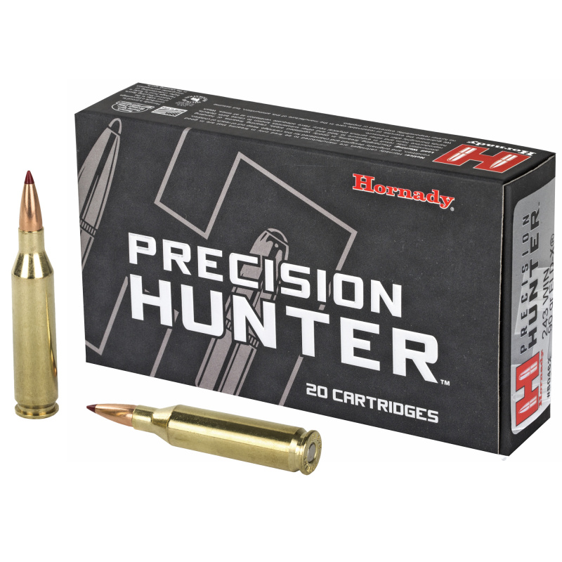 Precision Hunter, 243 Winchester, 90 Grain, ELD-X, 20 Round Box 80462