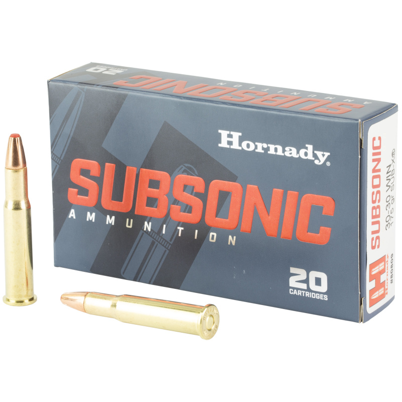 Subsonic, 30-30 Winchester, 175 Grain, Sub-X, 20 Round Box 80809