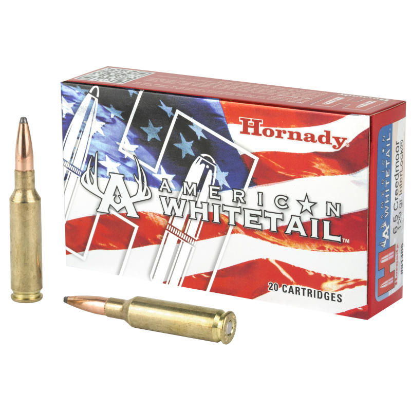 American Whitetail |6.5 Creedmoor 129 Grain InterLock Spire Point Box of 20 Rounds