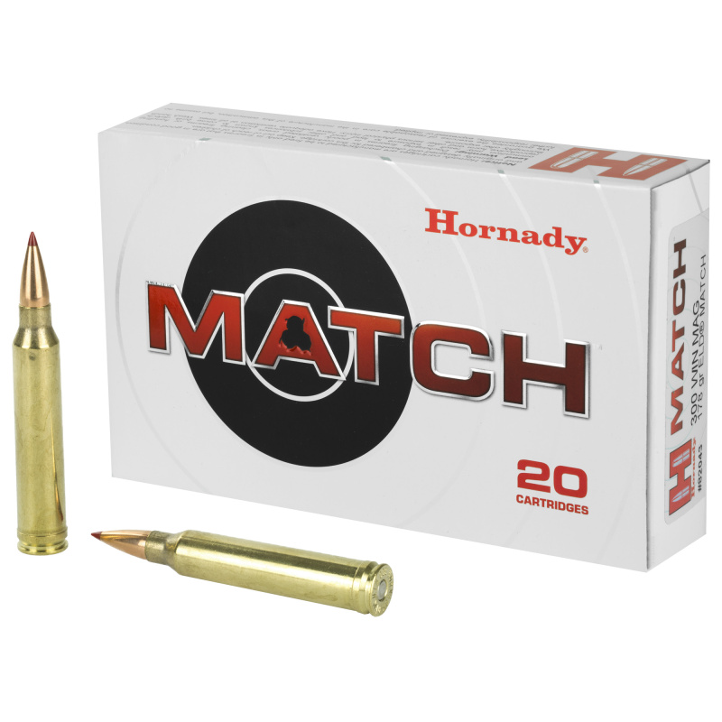Match Rifle Ammunition .300 Winchester Magnum 178 Grain ELD Match