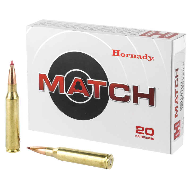 Match Rifle Ammunition .338 Lapua 285 Grain ELD Match