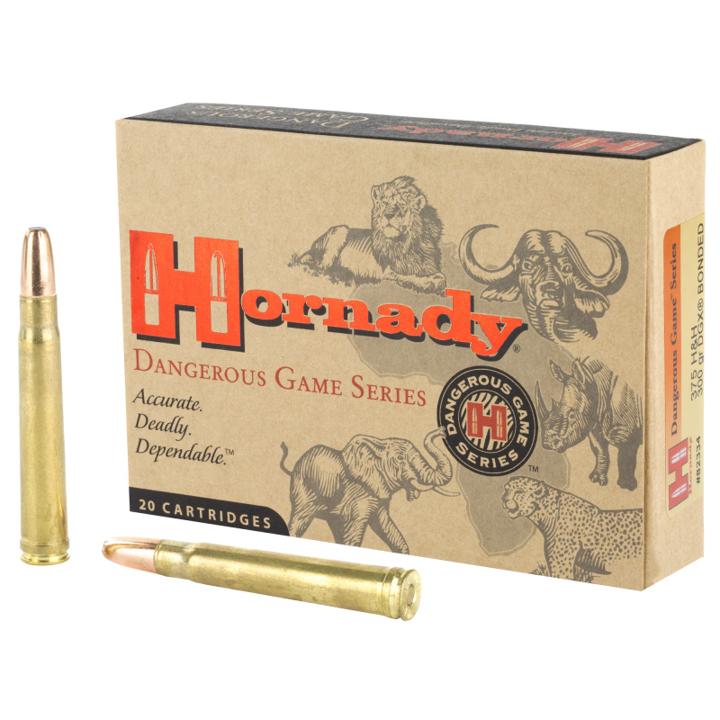 Dangerous Game, 375H&H, 300Gr, DGX Bonded, 20 Rounds Per Box 82334