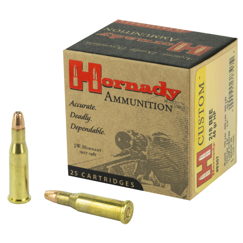 Custom .218 BEE 45 Grain Hollow Point