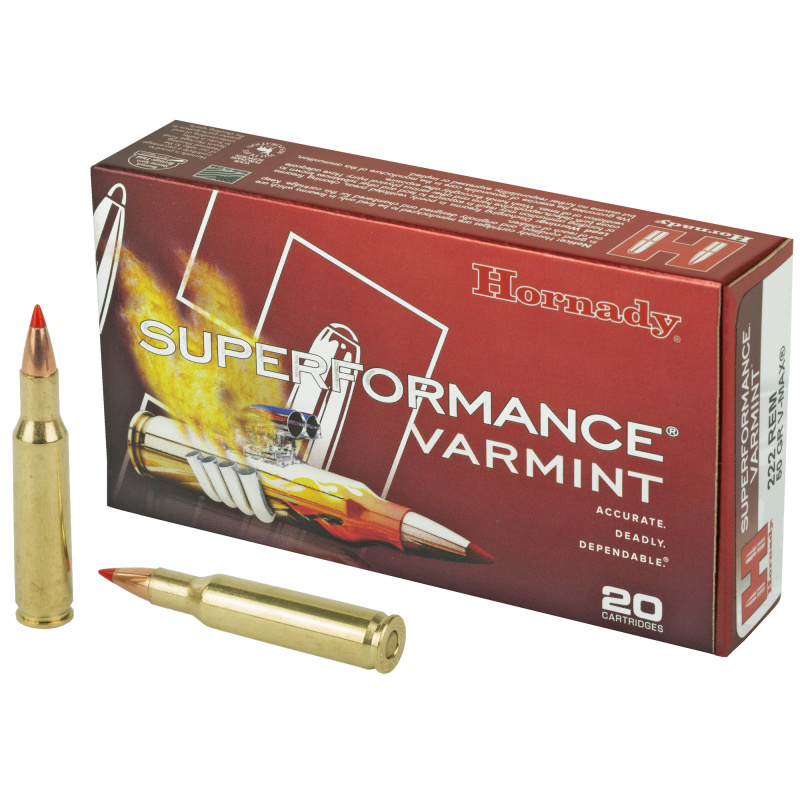 Superformance Varmint, 222 Remington, 50 Grain, V-Max, 20 Round Box 8316